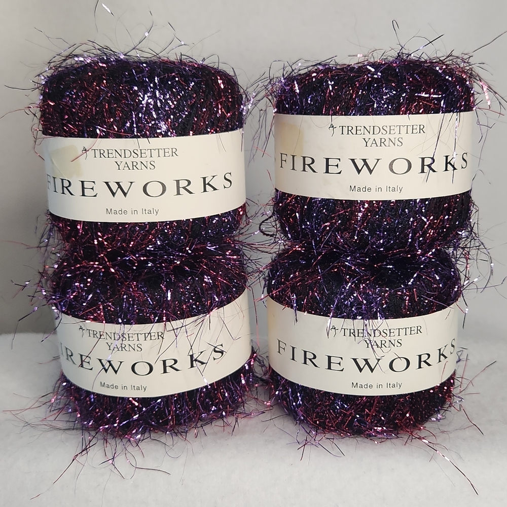 Trendsetter "Fireworks" Eyelash Metallic Yarn